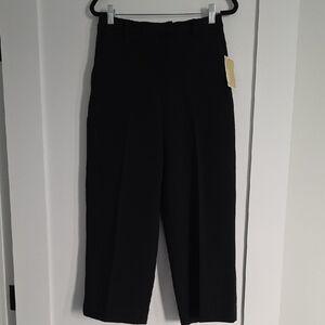 Michael Kors Black High-Waisted Wide Leg Trousers